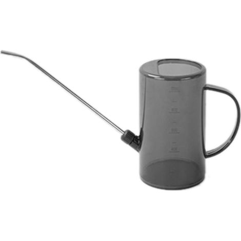 1-liter-gießkanne Aus Polypropylen Für Zimmerpflanzen, Vollständig Transparent Mit Langem Ausguss Für Den Garten, Sternengrau