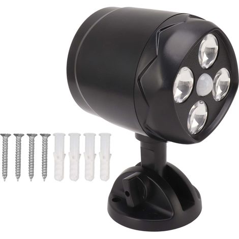 4 Led-außenstrahler, Wasserdicht, Wandmontiert, Drehbar, Mit Bewegungssensor Für Den Garten