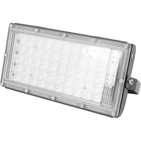 50-w-led-flutlicht, Wasserdicht (ip66), 6000 K Weiß, 180 Grad Verstellbar, Für Den Außenbereich (balkon Oder Hof)