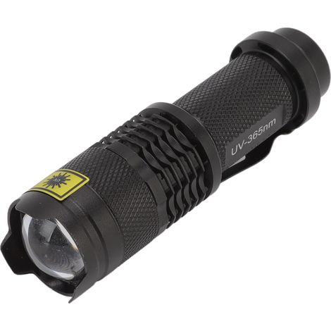 Wasserdichte, Batteriebetriebene Uv-taschenlampe Aus Schlagfestem Aluminium, 365 Nm Ultraviolettes Licht, Katzenurin-detektor