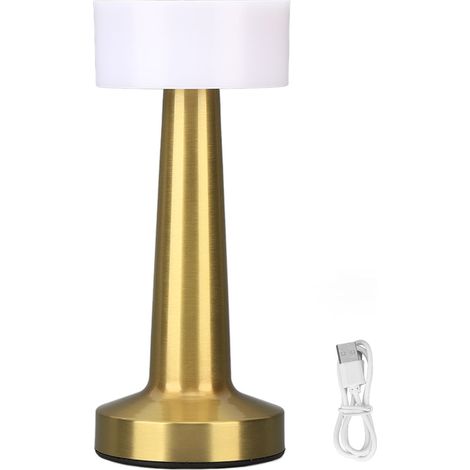 Wiederaufladbare Kabellose Tischlampe, 3 Helligkeitsstufen, Kleines Touch-nachtlicht, Nachttischlampe Für Schlafzimmer Und Außenbereich