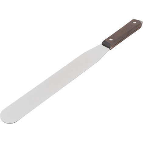 Gerader Zuckergussspatel, Edelstahl Und Holzgriff, Zum Dekorieren Von Kuchen, Backen Von Zuckerguss, Malen, 25 Cm