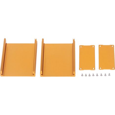 Elektronik-projektgehäuse, Schlitzausführung, Sandgestrahltes Und Oxidiertes Aluminiumlegierungs-anschlussgehäuse, Goldfarben