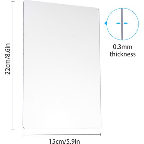 Standard-stanzformen, 2 Stück, Polycarbonat-kunststoffplatte Für Prägemaschinen, 22 X 1,5 Cm / 8,6 X 5,9 Zoll, Geeignet Für A5-stanzformen Und Bastelarbeiten