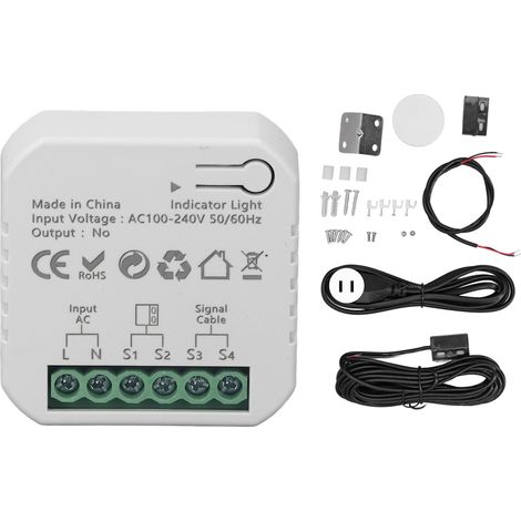 Intelligenter Garagentor-controller Mit Zigbee-app, Sprachfernbedienung, Rolltoröffner, 100–240 V Us-stecker