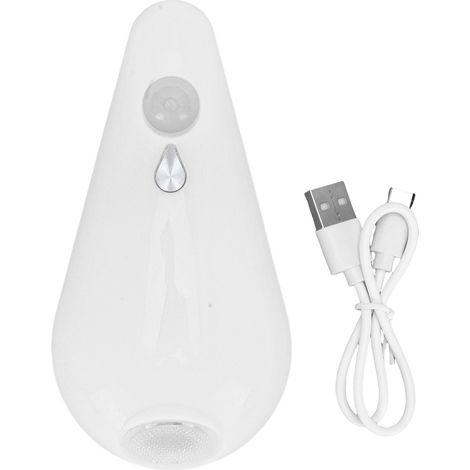 Bewegungsaktivierte Toilettenleuchte Mit 8 Rgb-leds, Farbsensor, Wiederaufladbar, Für Den Innenbereich, Badezimmer-nachtlicht, Weißes Deko-accessoire
