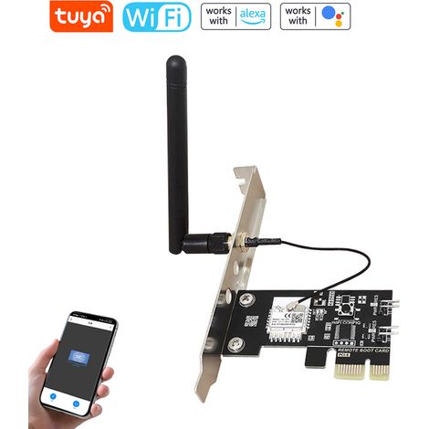 Tuya Wlan-smart-power-reset-schalter Für Computer, Fernverwaltung Per Sprach-app Mit Timer-planung Und Gerätefreigabefunktionen