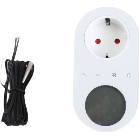Digitaler Thermostat-ausgang, 16-a-steckdose, 5+1+1-temperaturregler, Sechs Heiz- Und Kühlmodi Mit Touch-taste, Lcd-display Für Heizlüfter Und Heizkörper