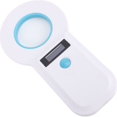 2-in-1-haustier-id-lesegerät, 134,2 Khz/125 Khz-anschluss, Oled-display, Tragbarer Haustier-tag-scanner