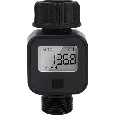 Digitaler Wasserdurchflussmesser, 3/4-zoll-innengewinde Auf Außengewinde, Wasserdicht Nach Ipx5, Für Gartenschläuche Und Wohnmobile