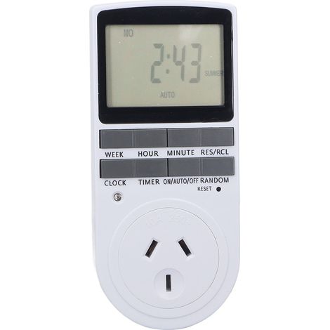 Intelligente Digitale Zeitschaltuhr-steckdose, Energiesparend, Flammhemmend, Hohe Leistung, 220–240 V, Australischer Stecker