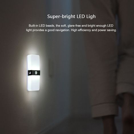 Batteriebetriebene Led-bewegungsmelderleuchte, Magnetische, Kabellose Hängeleuchte, Automatisches Weißes Licht Für Schlafzimmer, Küche, Flur, Keller, Kleiderschrank, Treppe
