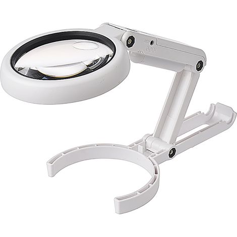5- Bis 11-fache Vergrößerungslupe, Tischleuchte Mit Doppelfunktion, Superheller Ständer, Rutschfeste Handlupe Mit 8 Leds
