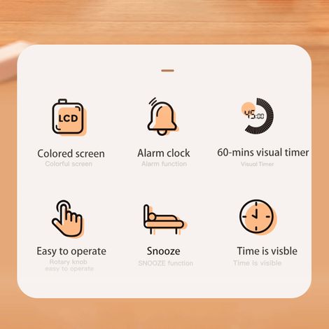 Digitaler Produktivitätstimer, Visuelle Countdown-/countup-funktion, Wecker, Schlummerfunktion, Akustischer Erinnerungsalarm, Zeitmanagement-tool Für Kinder Zum Testen Von Übungen, Spielset