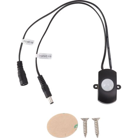 Pir-bewegungsmelder, 120°-erfassungswinkel, Mini-infrarot-bewegungsmelder Für Led-streifen-sicherheitssysteme, Dc 6–24 V
