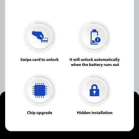 Einfach Zu Installierendes Schubladenschloss. Programmierbarer Rfid-elektroniksensorschrank Für Das Homeoffice.