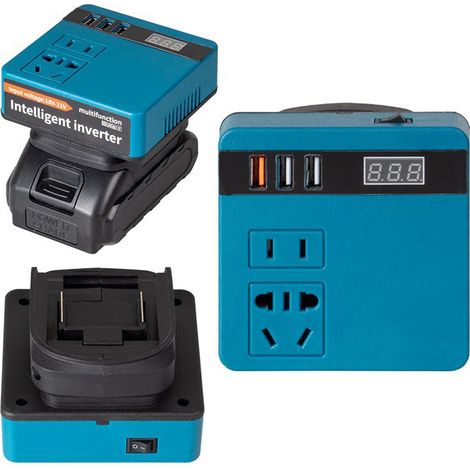Lithium-batterie-wechselrichter, Multifunktional, Intelligent, Schnellladung, Sicherheitsschutz, 21 V Dc Auf 220 V Ac