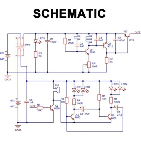 Elektronischer Metalldetektor, Bausatz, Einfacher Ortungsapparat, Ersatzteilset, Leiterplattenherstellung, Lötübungen