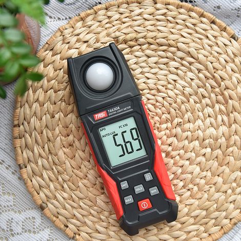 Digitales Beleuchtungsstärkemessgerät Von Tasi Mit Aufnahmefunktion, Lcd-display, Messbereich 0–200.000 Mv, Flexibler Sensortester Für Die Pflanzenfotografie Im Innen- Und Außenbereich