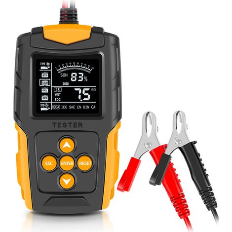 12v/24v Autobatterietester Cca Soc Soh Digitaler Autobatterietester Für Pkw, Motorrad, Lkw, Kfz-lichtmaschine, Agm-lithium-ladesystem
