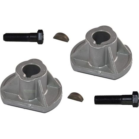 Set Aus 2 Klingenhalterungen + Schrauben + Unterlegscheiben, Kompatibel Mit Castelgarden Tc Tcp 102 122 84 98 Hydro