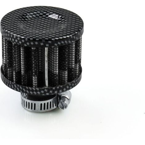 2 Stück 12 Mm Universal-auto-luftfilter, Kaltluftansaugfilter, Schwarz