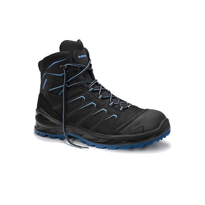 Elten Sicherheitsstiefel Larrox Work Gtx Black-Blue Mid S3 Ci Gr. 48