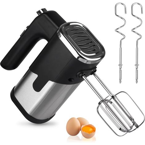 800-watt-elektro-küchenmixer Mit 5 Geschwindigkeitsstufen, Handmixer, Elektro-küchenmixer Mit 2 Knethaken Und 2 Schneebesen, Zum Mischen Von Eiern, Teig Und Kuchen