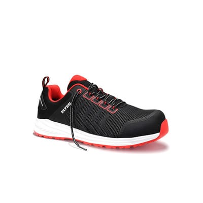 Elten Sicherheitshalbschuh Livas Black-Red Low Esd S1P Gr. 43