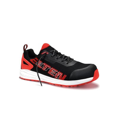 Elten Sicherheitshalbschuh Batis Black-Red Low Esd S1P Gr. 37