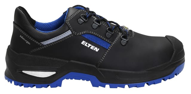 Elten Sicherheitshalbschuh Leonardo Xxsg Black-Blue Low Esd S3 Gr. 43