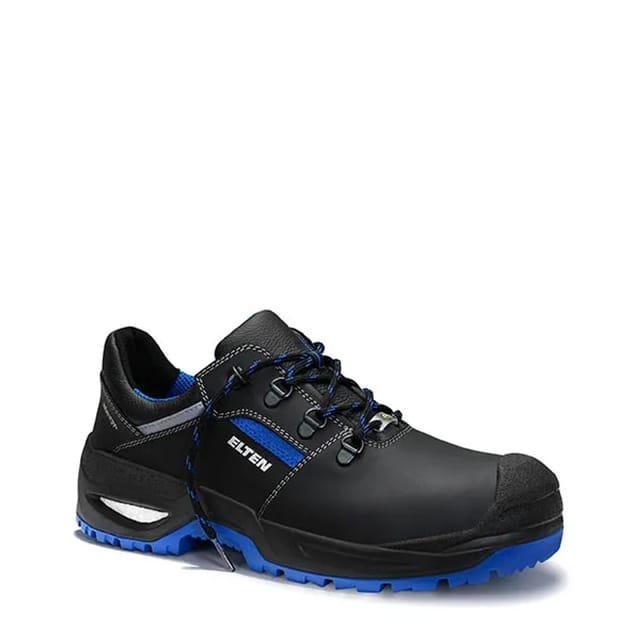 Elten Sicherheitshalbschuh Leonardo Xxsg Black-Blue Low Esd S3 Gr. 40