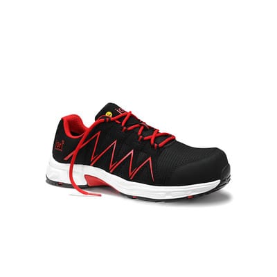 Jori Sicherheitshalbschuh JoSpeedy Black-Red Low Esd S3 Gr. 37