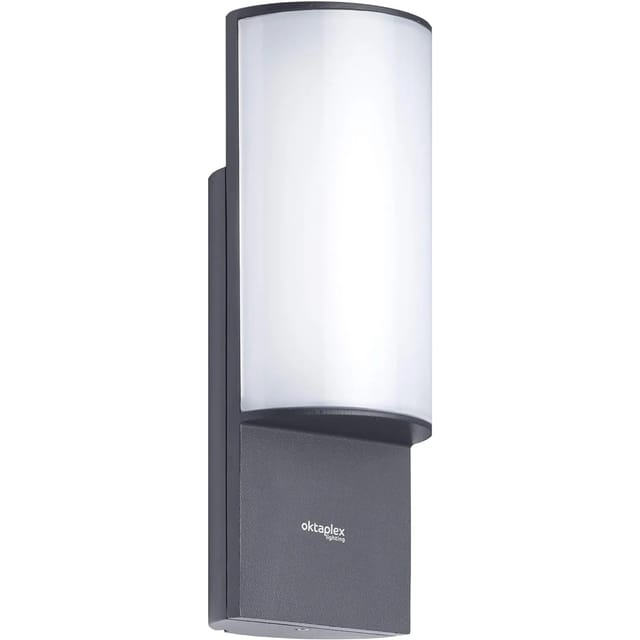 Oktaplex Aluminium Außenwandlampe Belo 800lm Warmweiß 10W Außenleuchte IP54