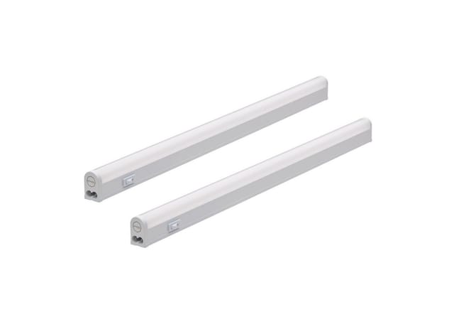 Oktaplex LED Unterbauleuchte Riga 2er Set Küche 54cm Warmweiß 3000K 230V mit Schalter