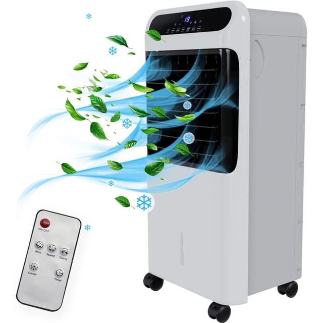 Tronitechnik Mobiler Luftkühler 4In1 Klimatisierung Lüfter Lk06 Ventilator Fernbedienung Filter Wasserkühlung