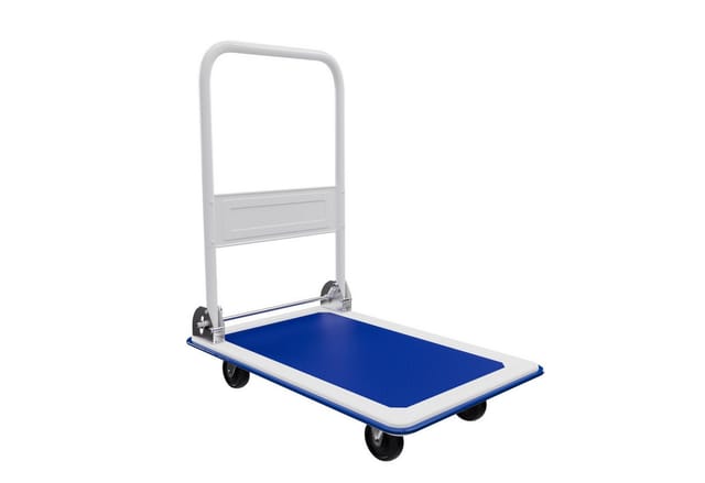 TroniTechnik Transportwagen Plattformwagen klappbar - 150 kg Tragkraft mit Antirutschbeschichtung - Ladefläche 72x48 cm