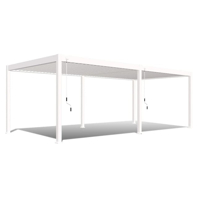 Weide Deluxe Aluminium Pavillon 3,6 x 7,2 M Weiß Pergola Freistehend