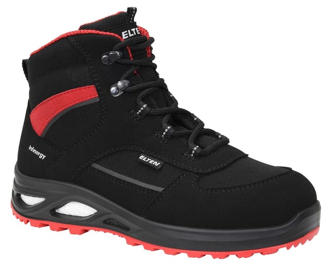 Elten Damen-Sicherheitsstiefel Hannah Xxtl Black-Red Mid Esd S3 Gr. 37