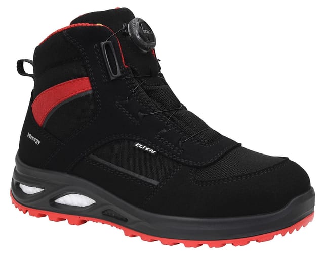 Elten Damen-Sicherheitsstiefel Hannah Xxtl Boa Black-Red Mid Esd S3 Gr. 36