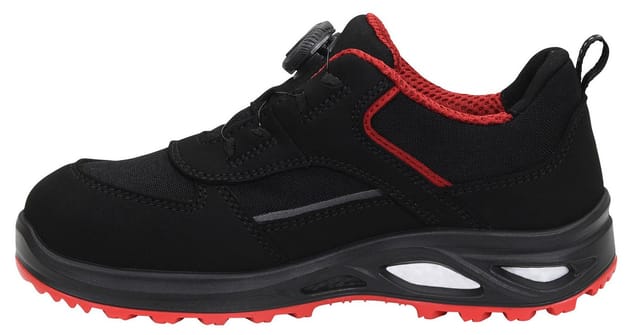 Elten Damen-Sicherheitshalbschuh Hannah Xxtl Boa Black-Red Low Esd S3 Gr. 36