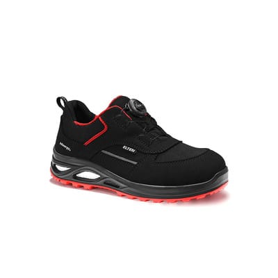 Elten Damen-Sicherheitshalbschuh Hannah Xxtl Boa Black-Red Low Esd S3 Gr. 40