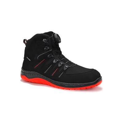 Elten Sicherheitsstiefel Maddox Boa Black-Red Mid Esd S3 Gr. 39