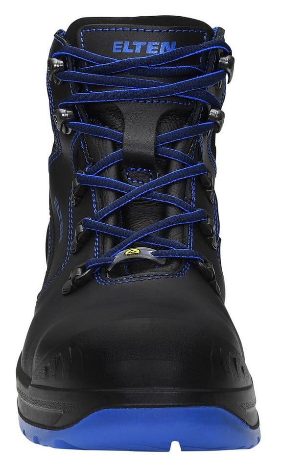 Elten Damen-Sicherheitsschnürstiefel Lena Black-Blue Mid Esd S3 Gr. 38
