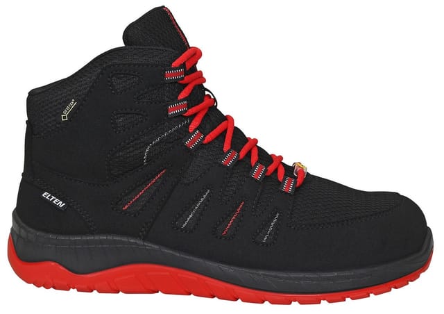Elten Sicherheitsstiefel Maddox Gtx W Black-Red Mid Esd S3 Ci Gr. 41