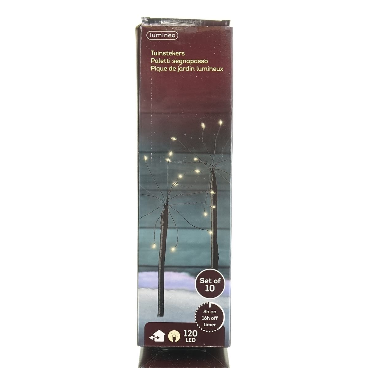 Lumineo Micro Led-stabbeleuchtung Schwarz Warmweiß Outdoor, L: 180 Cm - W: 10 Cm - H: 20 Cm