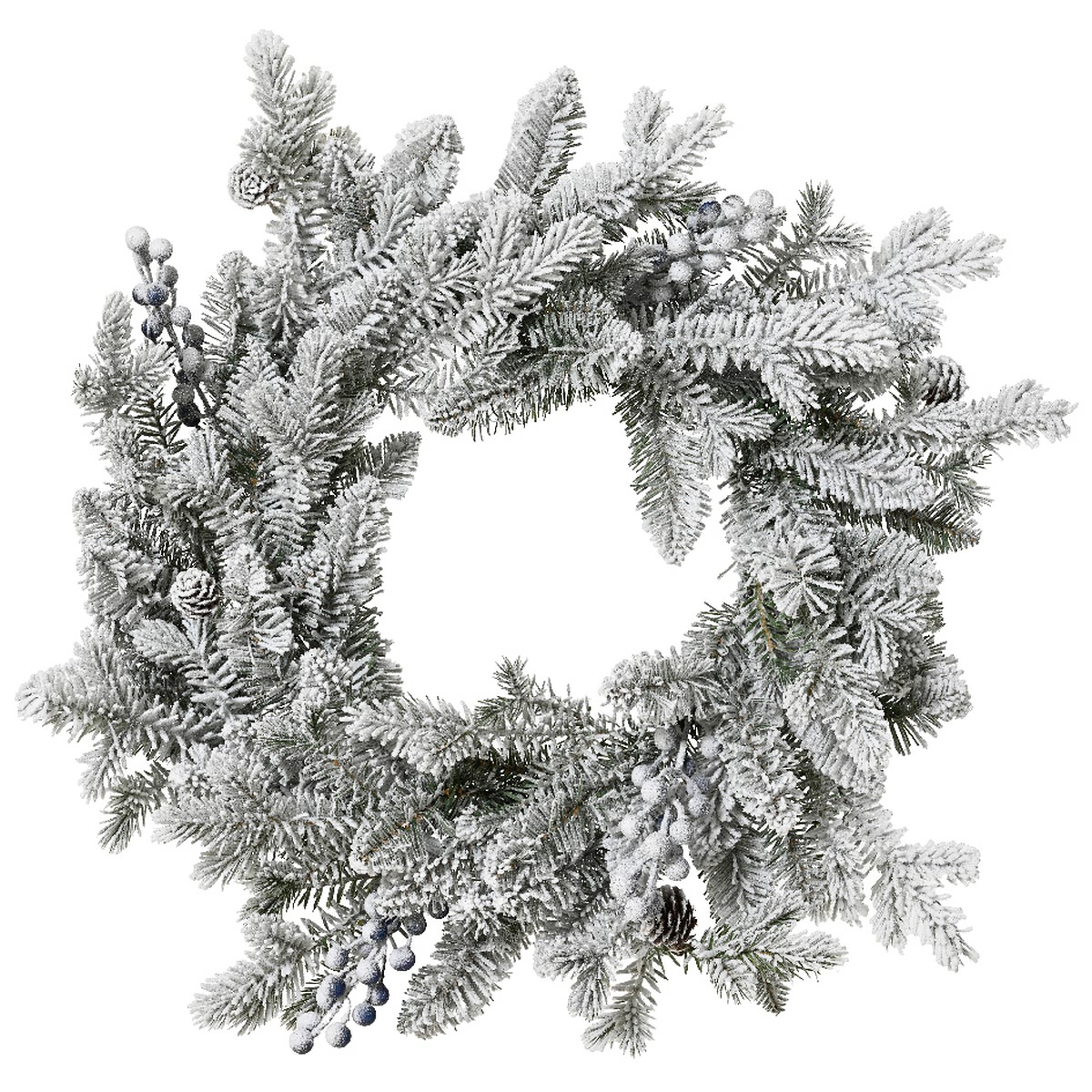 Weihnachtskranz Aspe Grün Beschneidt Ø 50 Cm Höhe 8 Cm - Kunstpflanze