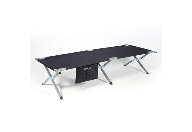 24MOVE® Campingbett Feldbett Gartenliege Campingbett bis 180 kg - klappbar inkl. Tragetasche für einfachen Transport