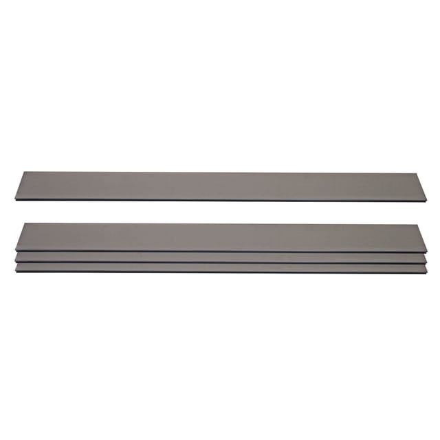 MCW 4er Set Latten Für WPC-Sichtschutz Savoie Bretter Windschutz Ca. 1qm - 180cm Grau