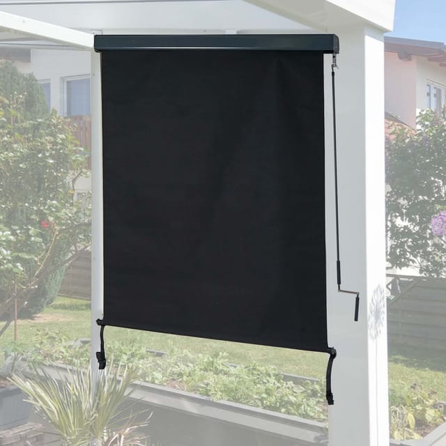 MCW Vertikalmarkise F42 250x140cm Schwarz